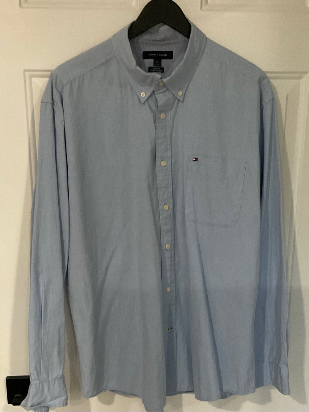 Tommy Hilfiger Pale Blue Button-Down Dress Shirt